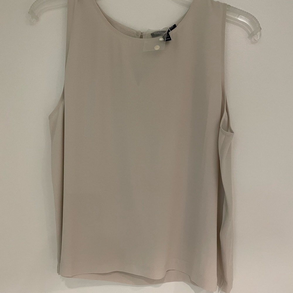 Eileen Fisher:new with tags beautiful crepe elegant tank for day or evening wear